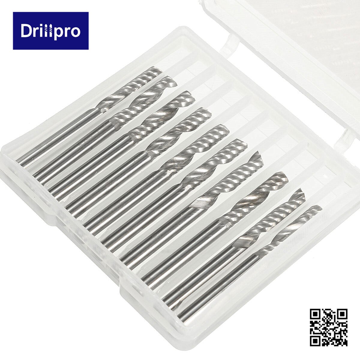 Drillpro ǰ 10 / 1/8 CNC Ʈ  ÷Ʈ ..